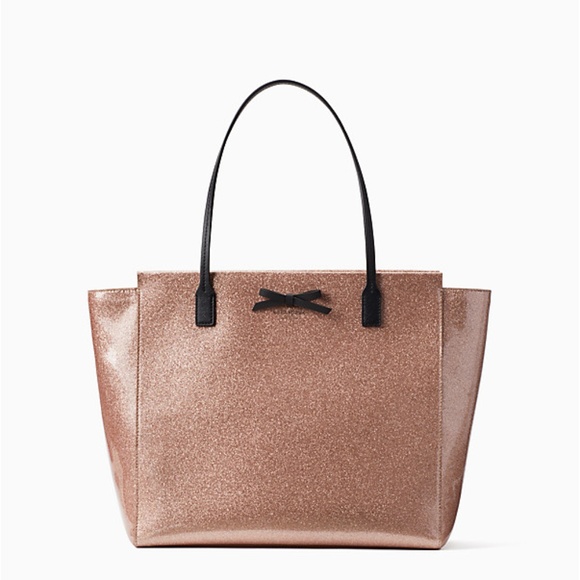 kate spade Rose Gold Glitter Handbag and Wallet - Picture 2 of 7